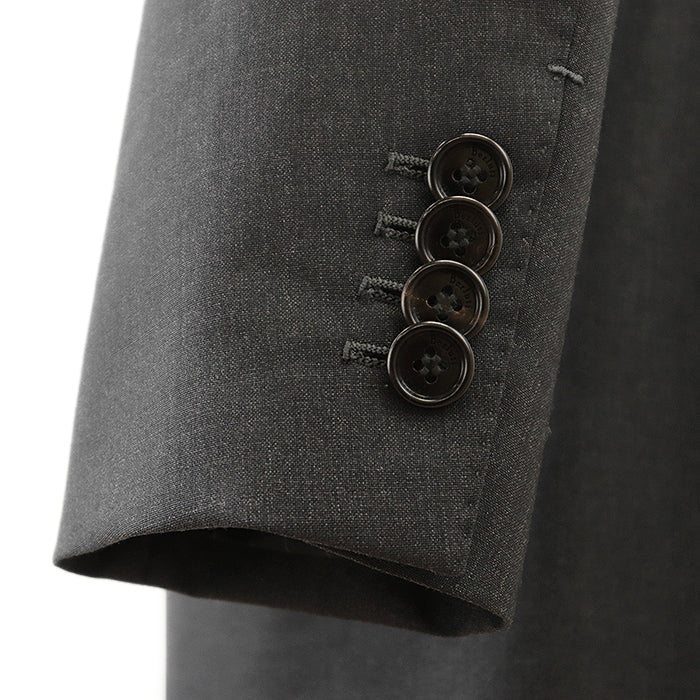 Berluti suit cupra, polyester Dark gray mens A48 Used Authentic
