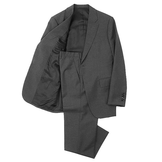 Berluti suit cupra, polyester Dark gray mens A48 Used Authentic
