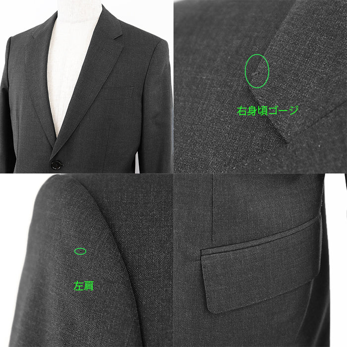 Berluti suit cupra, polyester Dark gray mens A48 Used Authentic