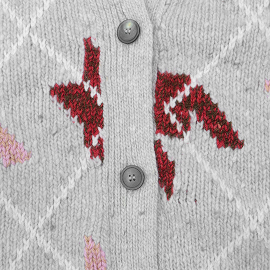 Christian Dior knit 78% wool, 22% cashmere Gray, Multicolor Women 38 Used Authentic