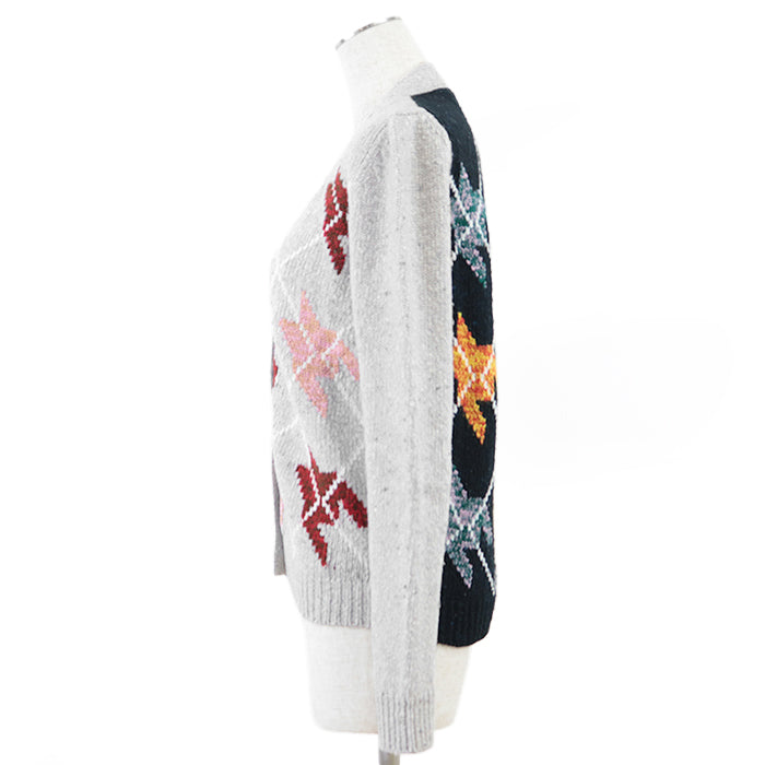 Christian Dior knit 78% wool, 22% cashmere Gray, Multicolor Women 38 Used Authentic