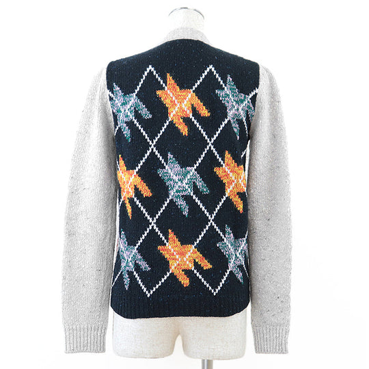 Christian Dior knit 78% wool, 22% cashmere Gray, Multicolor Women 38 Used Authentic