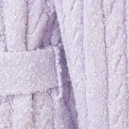 CHANEL knit Belt: 46% viscose, 29% cotton, 22% polyamide, 3% elastane [Outer fabric] 51% viscose, 32% cotton Light purple Women 38 Used Authentic