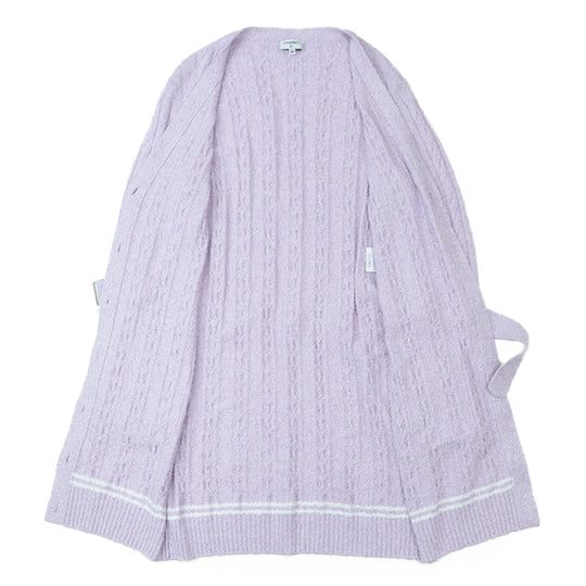 CHANEL knit Belt: 46% viscose, 29% cotton, 22% polyamide, 3% elastane [Outer fabric] 51% viscose, 32% cotton Light purple Women 38 Used Authentic