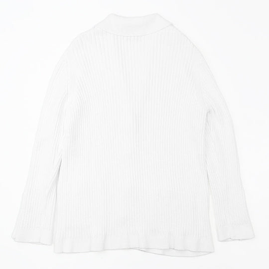 CHANEL knit P63091 cotton 100% white Women 36 Used Authentic