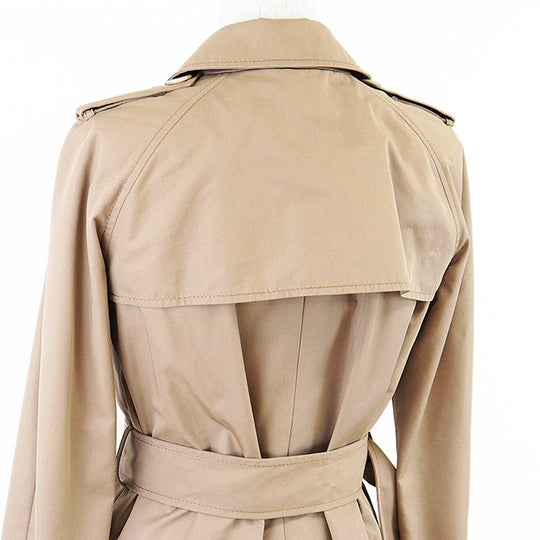 GUCCI coat 405811 [Outer material] 67% cotton, 33% nylon, 100% silk Dark beige Women 38 Used Authentic