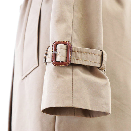 GUCCI coat 405811 [Outer material] 67% cotton, 33% nylon, 100% silk Dark beige Women 38 Used Authentic