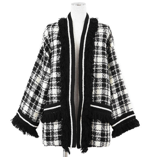 GUCCI Other outerwear 643297 ZADJS 98% wool, 2% nylon Ivory, Black Women 36 Used Authentic