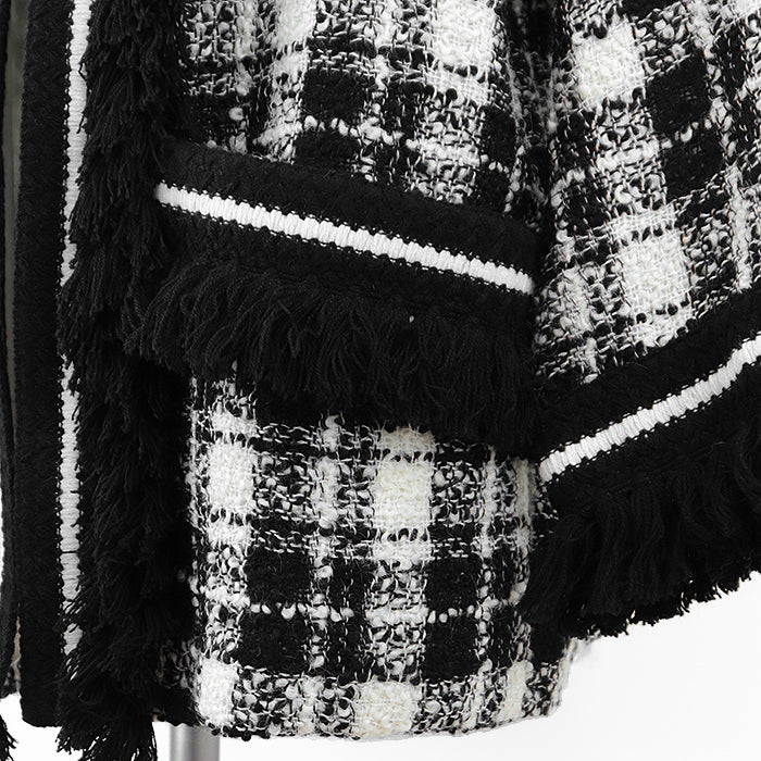 GUCCI Other outerwear 643297 ZADJS 98% wool, 2% nylon Ivory, Black Women 36 Used Authentic