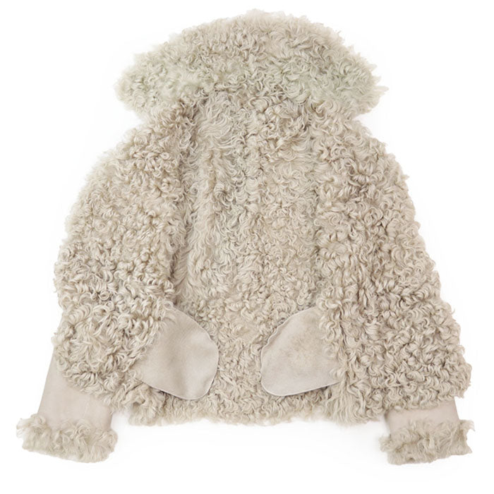 theory Other outerwear Shearling %, Polyethylene % [Leather part] 100% sheep leather Sand beige Women S Used Authentic