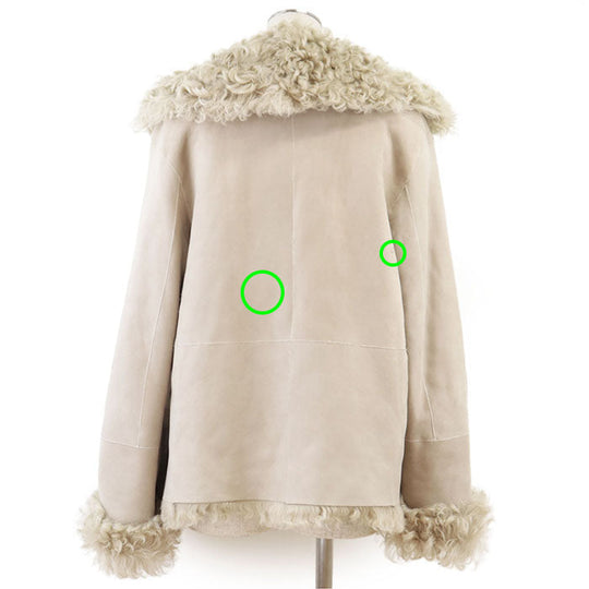 theory Other outerwear Shearling %, Polyethylene % [Leather part] 100% sheep leather Sand beige Women S Used Authentic
