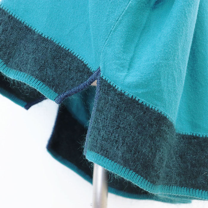 ISSEY MIYAKE one piece 42% acrylic, 42% cotton Teal blue IM43KN015 Women 2 Used Authentic