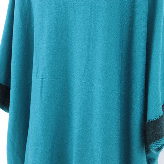 ISSEY MIYAKE one piece 42% acrylic, 42% cotton Teal blue IM43KN015 Women 2 Used Authentic
