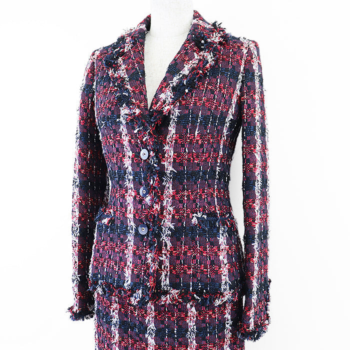 Harrods setup [Outer material] 40% cotton, 30% polyester [Lining] 100% cupra Red, Multicolor Women 2 Used Authentic