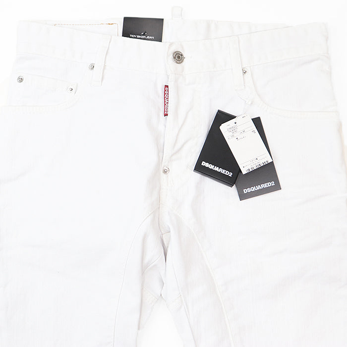 DSQUARED2 Pants S74LA0810 98% cotton, 2% polyurethane white mens 44 Used Authentic