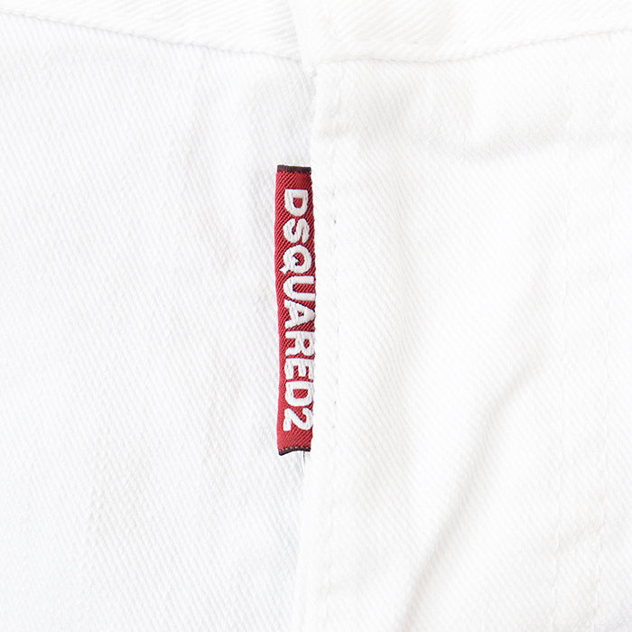 DSQUARED2 Pants S74LA0810 98% cotton, 2% polyurethane white mens 44 Used Authentic
