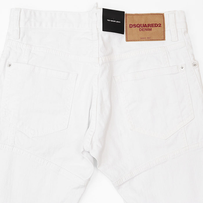 DSQUARED2 Pants S74LA0810 98% cotton, 2% polyurethane white mens 44 Used Authentic