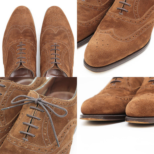 EDWARD GREEN Dress shoes 65231 leather Brown mens 6 1/2 Used Authentic