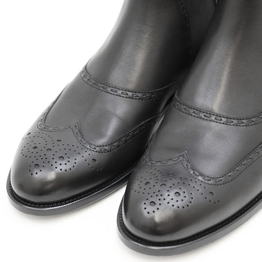 BOTTEGAVENETA boots 100% leather, 100% rubber black mens 40 Used Authentic