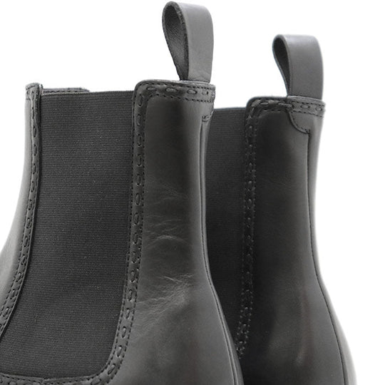 BOTTEGAVENETA boots 100% leather, 100% rubber black mens 40 Used Authentic