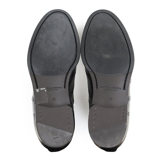 BOTTEGAVENETA boots 100% leather, 100% rubber black mens 40 Used Authentic
