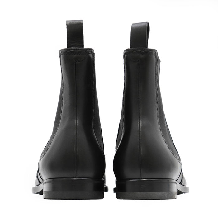BOTTEGAVENETA boots 100% leather, 100% rubber black mens 40 Used Authentic