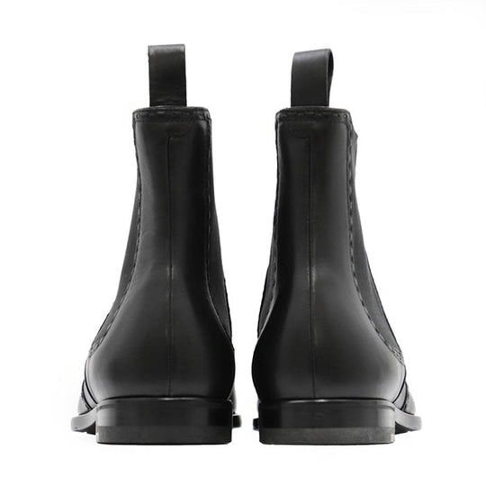BOTTEGAVENETA boots 100% leather, 100% rubber black mens 40 Used Authentic