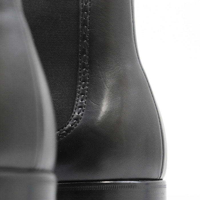 BOTTEGAVENETA boots 100% leather, 100% rubber black mens 40 Used Authentic