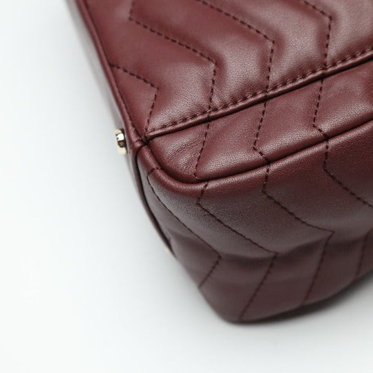 Kate Spade Backpack leather Bordeaux bag quilting Women Used Authentic