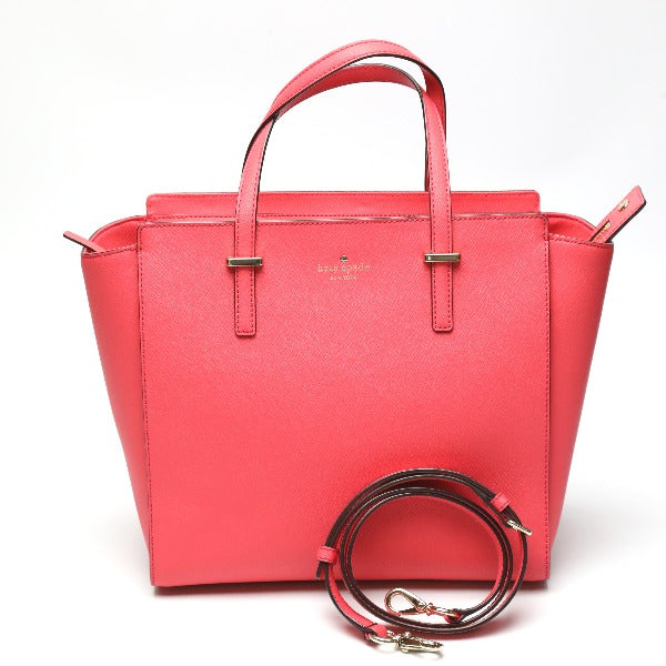 Kate Spade Handbag leather pink 2WAY Tote Bag Shoulder Bag Women Used Authentic