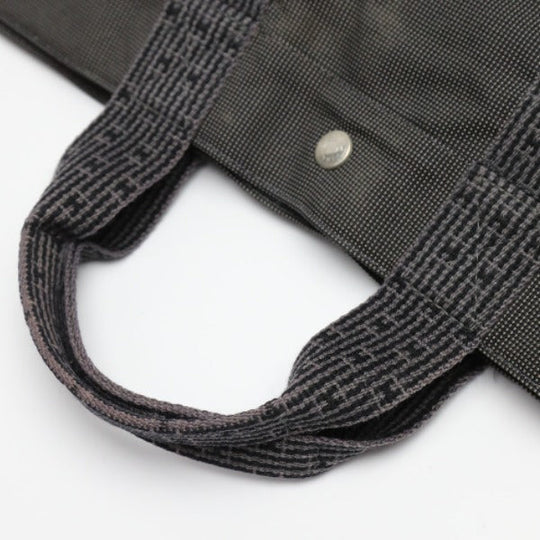 HERMES Tote Bag canvas gray Her LineTote MM Business bag canvas mens(Unisex) Used Authentic