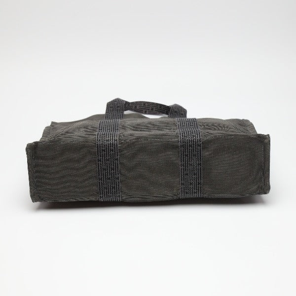 HERMES Tote Bag canvas gray Her LineTote MM Business bag canvas mens(Unisex) Used Authentic