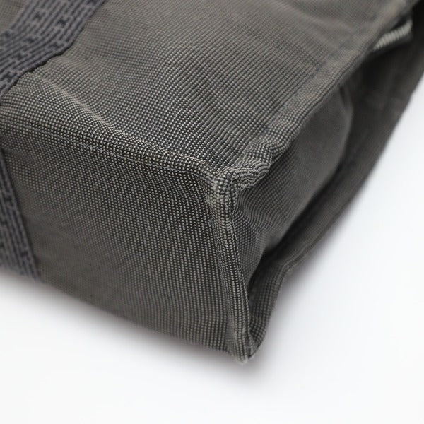 HERMES Tote Bag canvas gray Her LineTote MM Business bag canvas mens(Unisex) Used Authentic