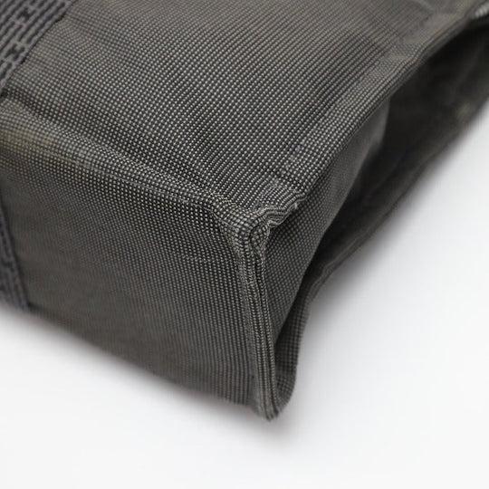 HERMES Tote Bag canvas gray Her LineTote MM Business bag canvas mens(Unisex) Used Authentic
