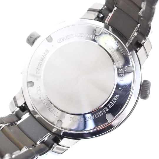 TIFFANY&Co. Watches Quartz 18014637 Stainless Steel Silver T-57 mark gray dial mens Used Authentic