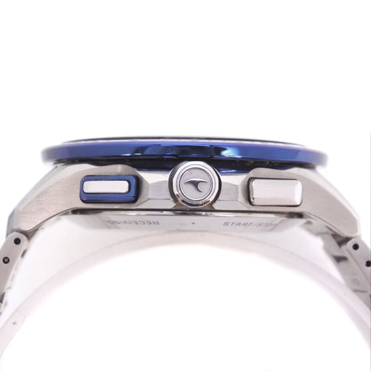 CASIO Watches Solar Powered Radio Watch OCW-G1200-1AJF titanium blue GPS Oceanus black dial mens Used Authentic