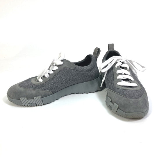 HERMES sneakers Canvas/Suede , Technical Canvas/Suede gray shoes bouncing 35 1/2