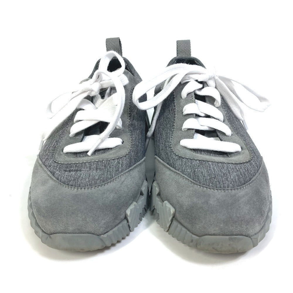 HERMES sneakers Canvas/Suede , Technical Canvas/Suede gray shoes bouncing 35 1/2