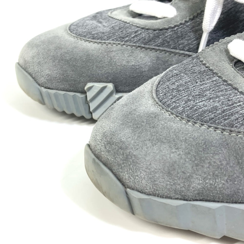 HERMES sneakers Canvas/Suede , Technical Canvas/Suede gray shoes bouncing 35 1/2