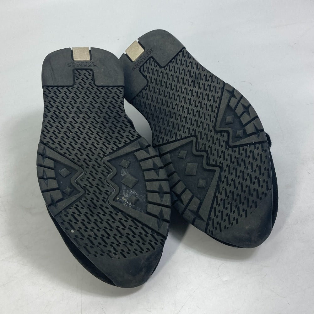HERMES sneakers Polyamide, Leather black Stadium mens 41 Used Authentic