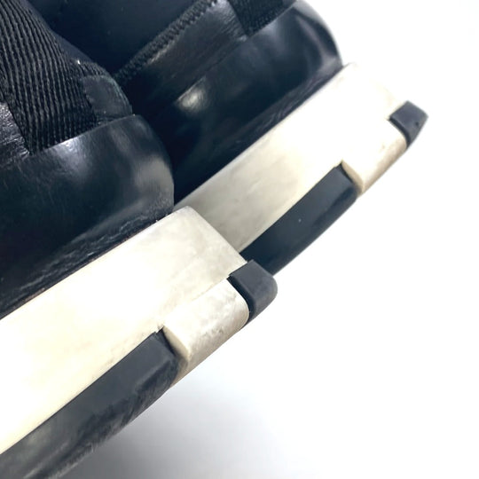 HERMES sneakers Polyamide, Leather black Stadium mens 41 Used Authentic