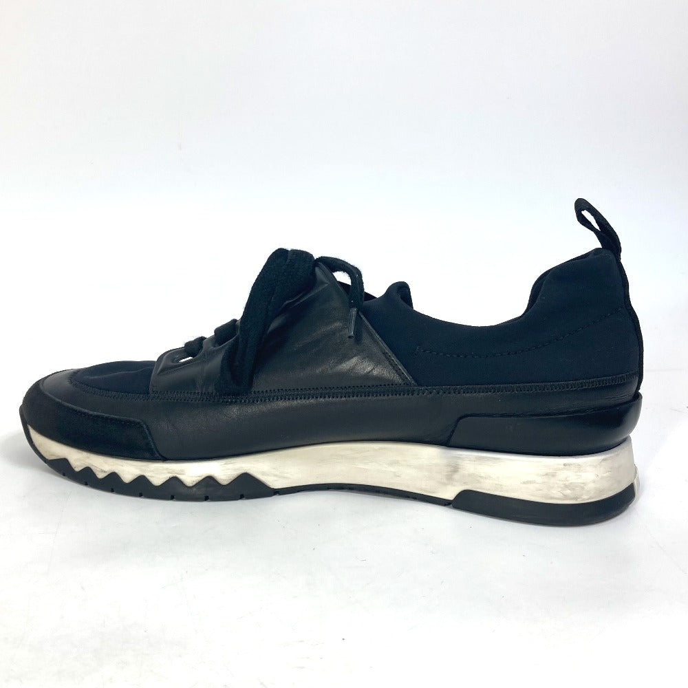 HERMES sneakers Polyamide, Leather black Stadium mens 41 Used Authentic