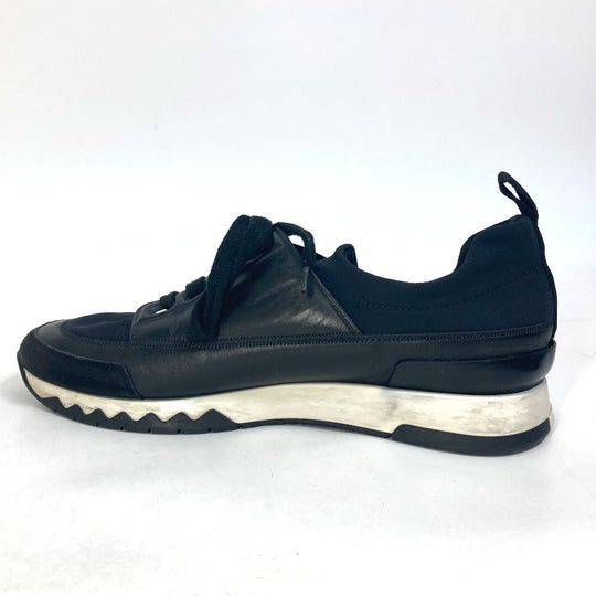 HERMES sneakers Polyamide, Leather black Stadium mens 41 Used Authentic