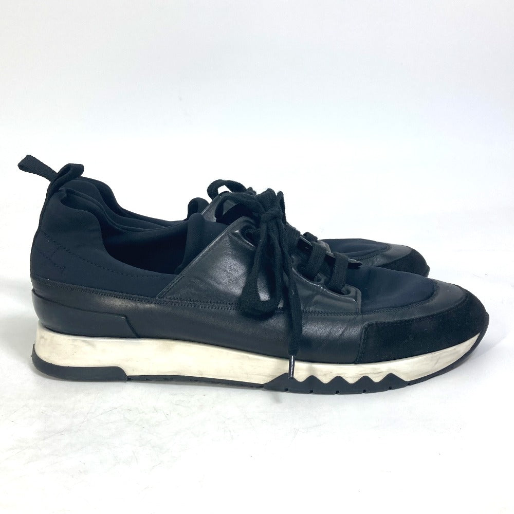 HERMES sneakers Polyamide, Leather black Stadium mens 41 Used Authentic