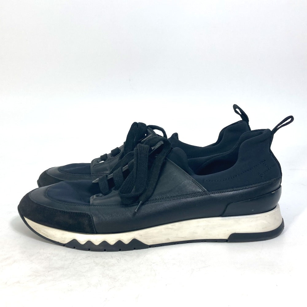 HERMES sneakers Polyamide, Leather black Stadium mens 41 Used Authentic