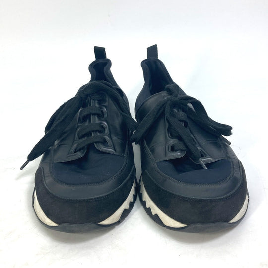 HERMES sneakers Polyamide, Leather black Stadium mens 41 Used Authentic