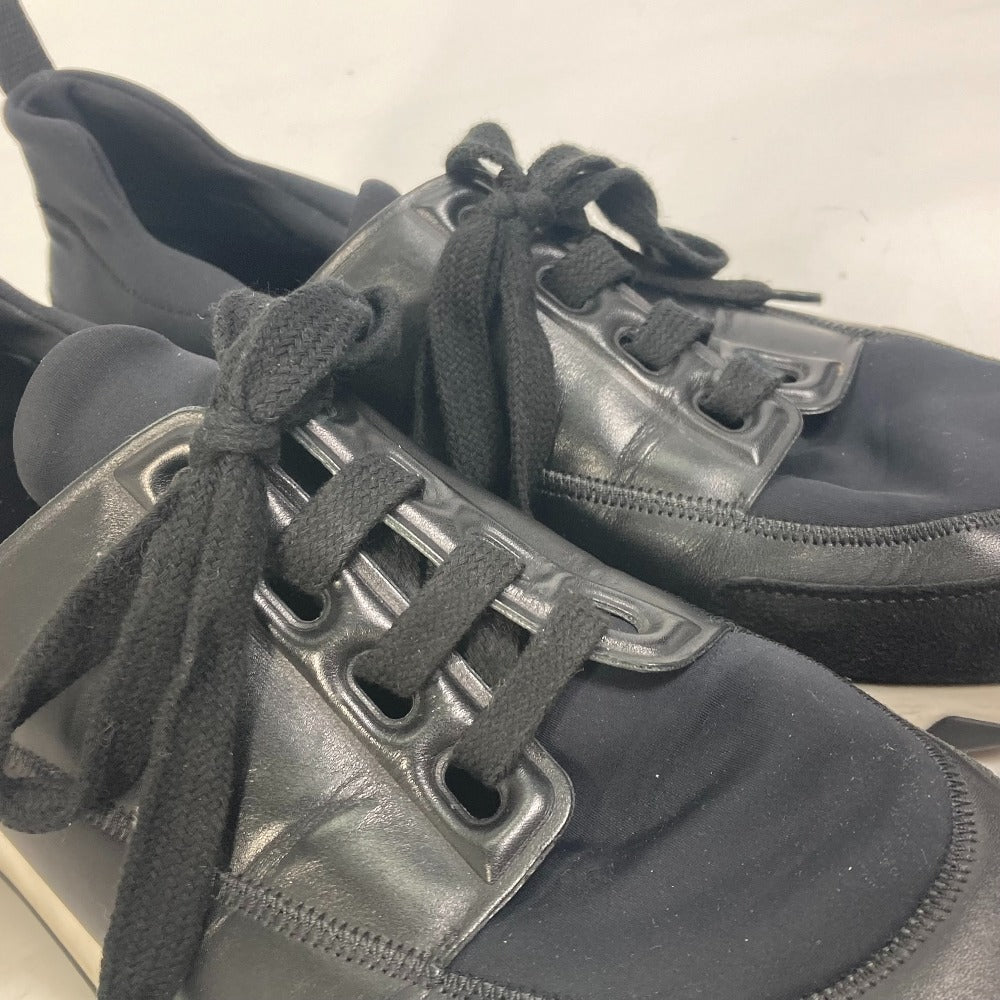 HERMES sneakers Polyamide, Leather black Stadium mens 41 Used Authentic