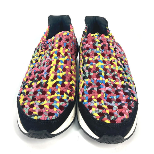HERMES sneakers leather multicolor Slip-on Women 37 Used Authentic