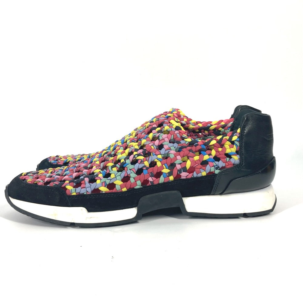 HERMES sneakers leather multicolor Slip-on Women 37 Used Authentic