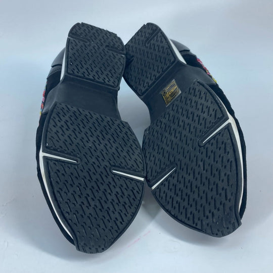 HERMES sneakers leather multicolor Slip-on Women 37 Used Authentic